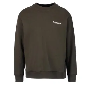 Barbour Brushed Nicholas OS Crewneck Sweatshirt Salbei
