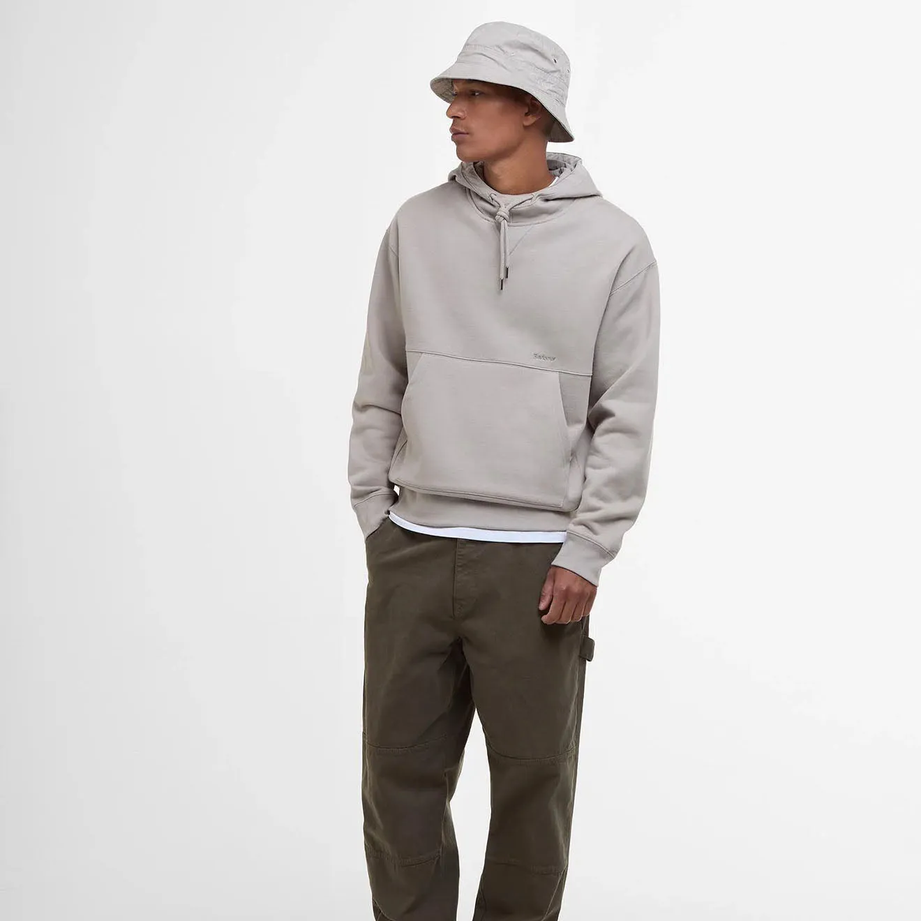 Barbour Yalding Kapuzenpullover Beton