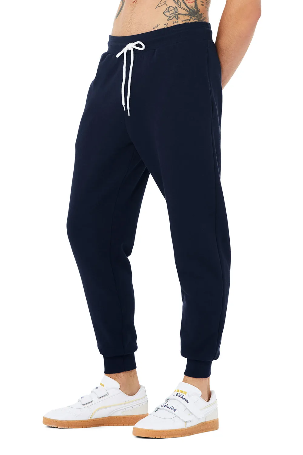Bella   Canvas Herren Jogginghose mit Taschen - Marineblau