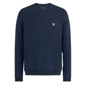 Belstaff Baumwoll-Fleece-Sweatshirt Dunkeltinte