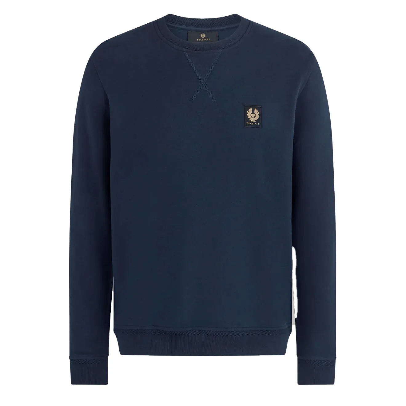 Belstaff Baumwoll-Fleece-Sweatshirt Dunkeltinte