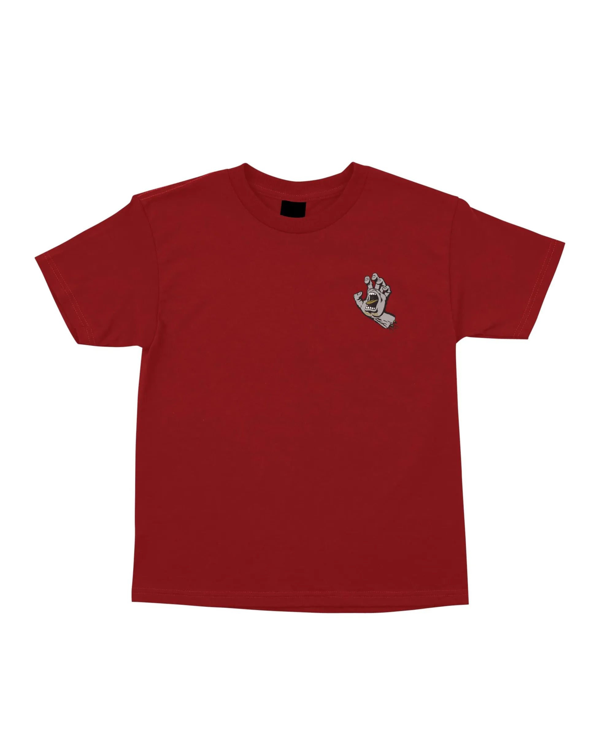 Jungen (8-16) Schreien Hand Kurzarm T-Shirt - Karmesinrot