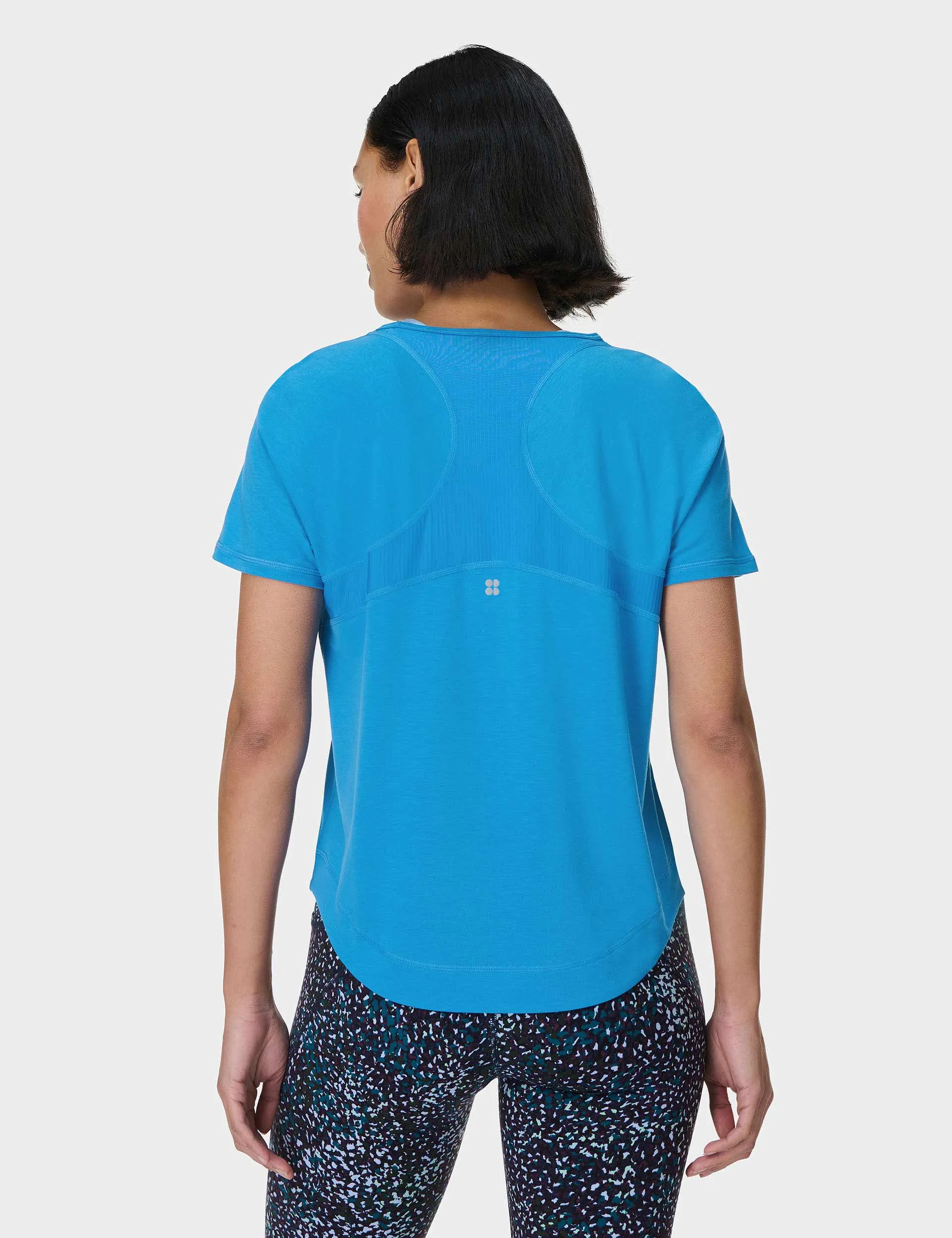 Atmungsaktives Lauf-T-Shirt - Gezeitenblau