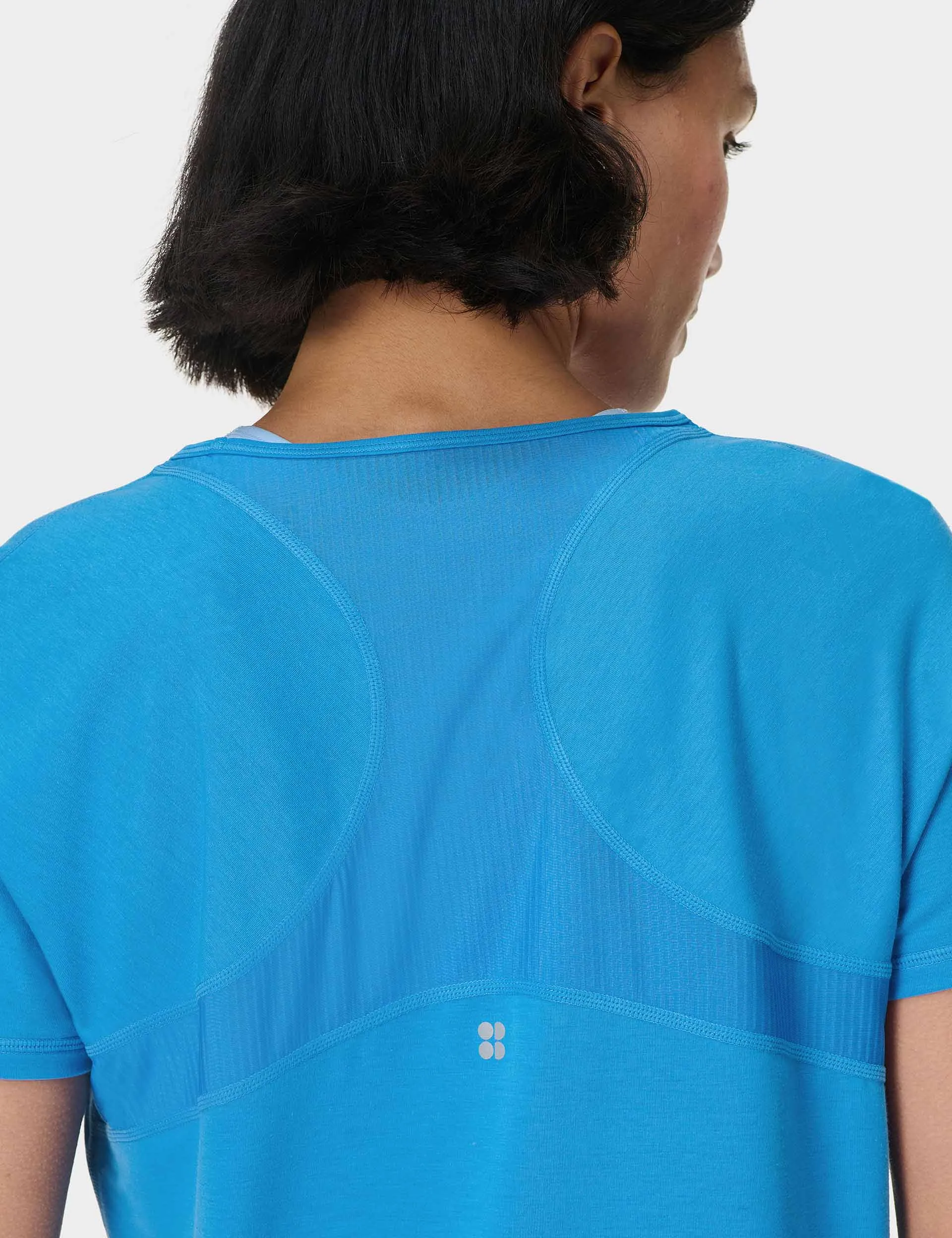 Atmungsaktives Lauf-T-Shirt - Gezeitenblau