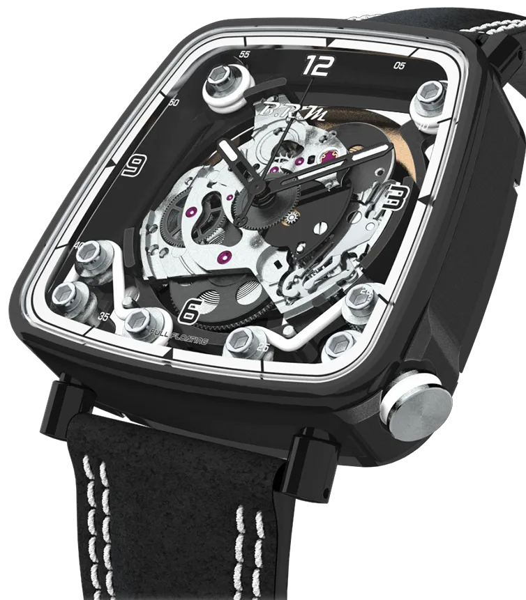 B.R.M Uhren B.R.M. Uhren FF39-40 Schwarze Titanium Uhr