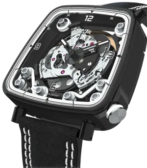 B.R.M Uhren B.R.M. Uhren FF39-40 Schwarze Titanium Uhr