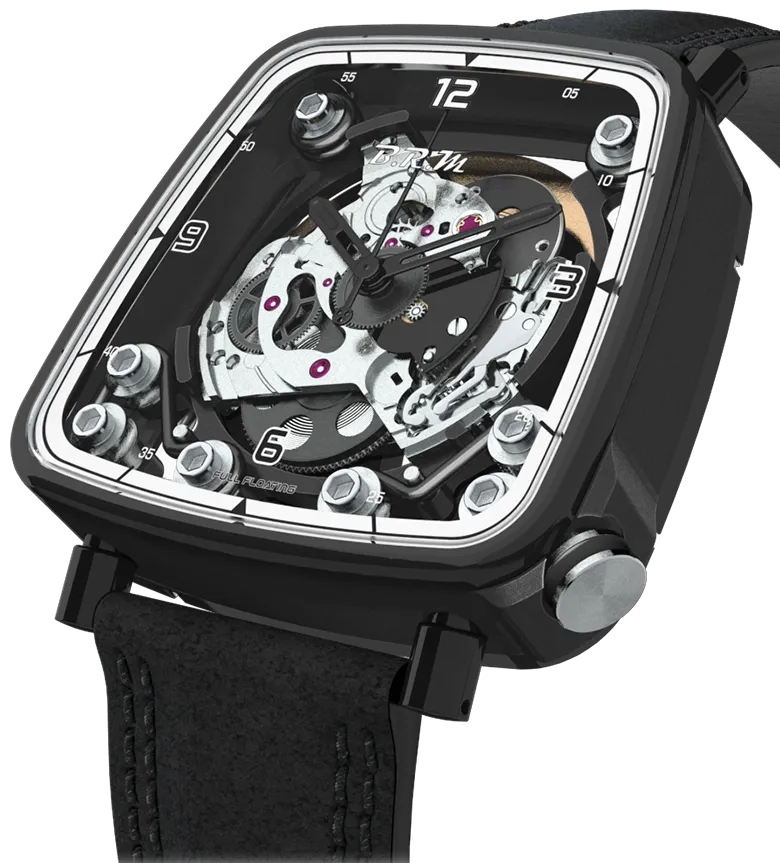 B.R.M Uhren B.R.M. Uhren FF39-40 Schwarze Titanium Uhr