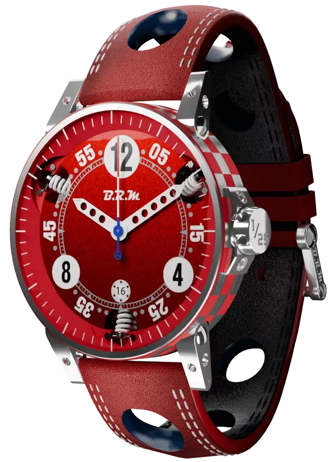 B.R.M Uhren B.R.M. Uhren Racing V6-44-SA ColorDrive Rote Uhr