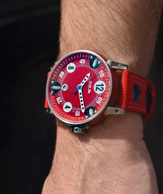 B.R.M Uhren B.R.M. Uhren Racing V6-44-SA ColorDrive Rote Uhr