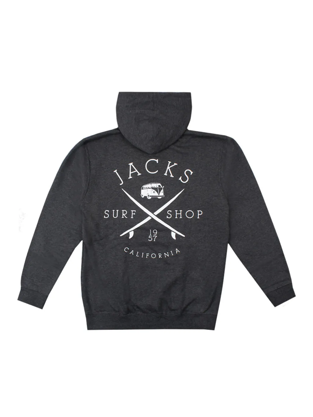 Bus Stop Classic Pullover Hoodie - Kohlegrau meliert