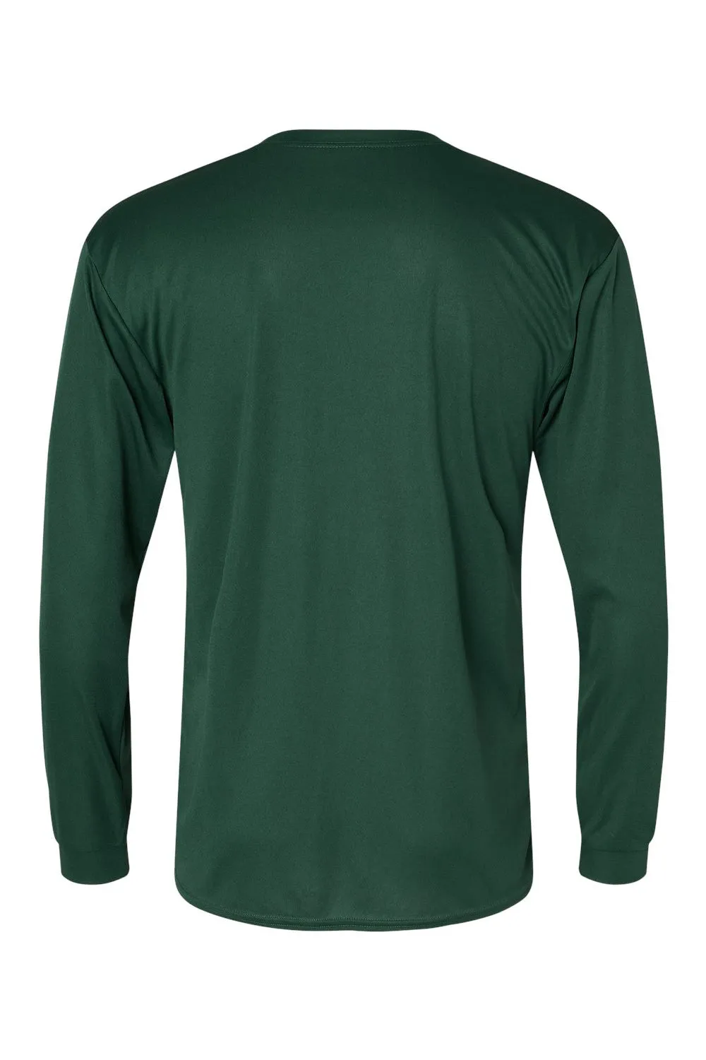 C2 Sport Herren Performance Feuchtigkeitstransport Langarm Rundhals T-Shirt - Waldgrün Bekleidung C2-Sport