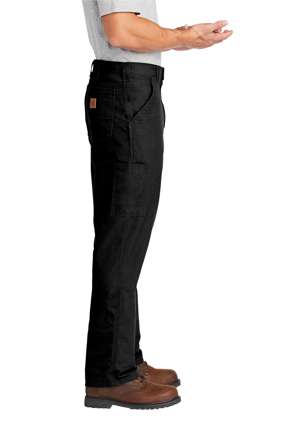 Carhartt Herren Canvas Arbeitslatzhose mit Taschen - Schwarz