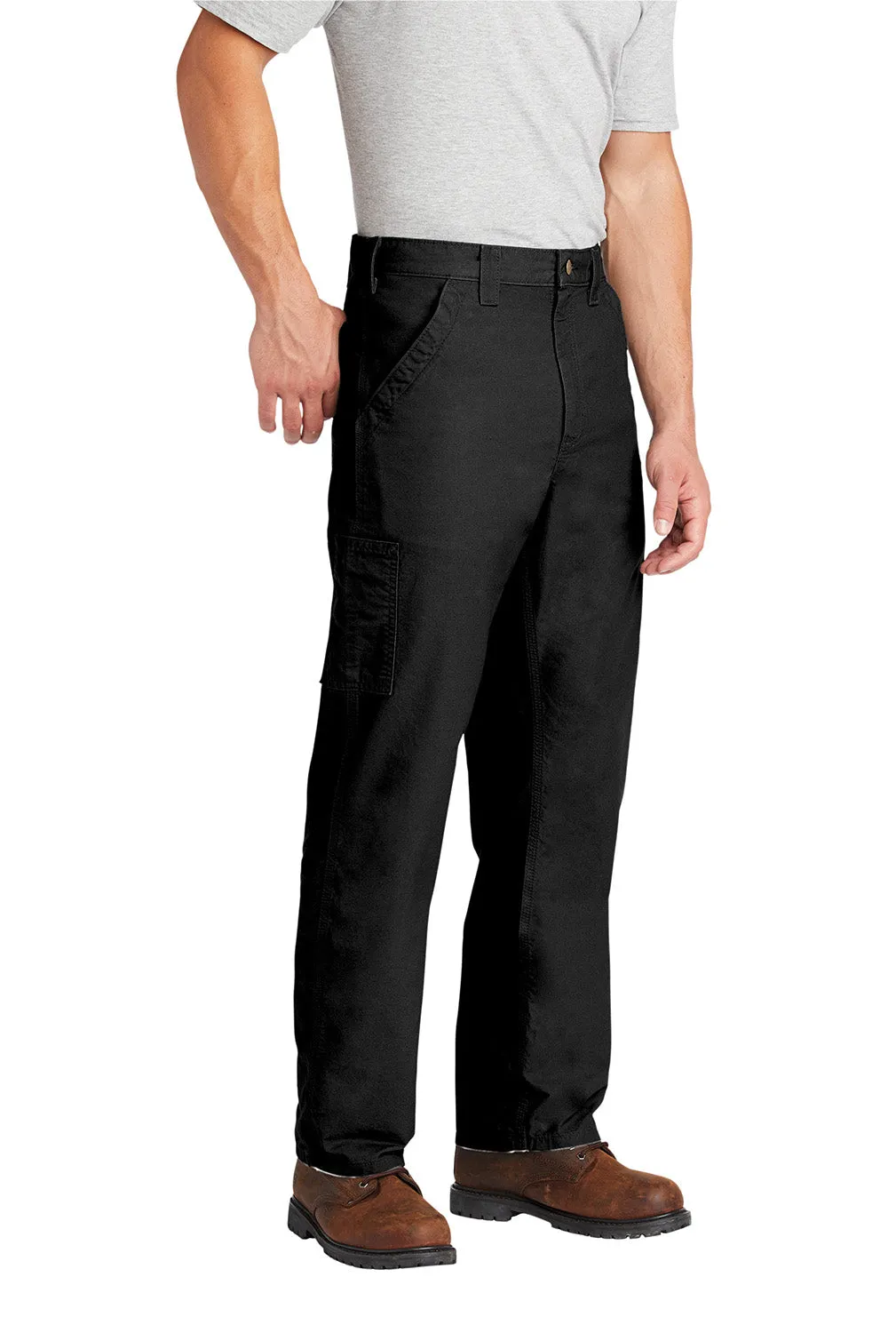 Carhartt Herren Canvas Arbeitslatzhose mit Taschen - Schwarz