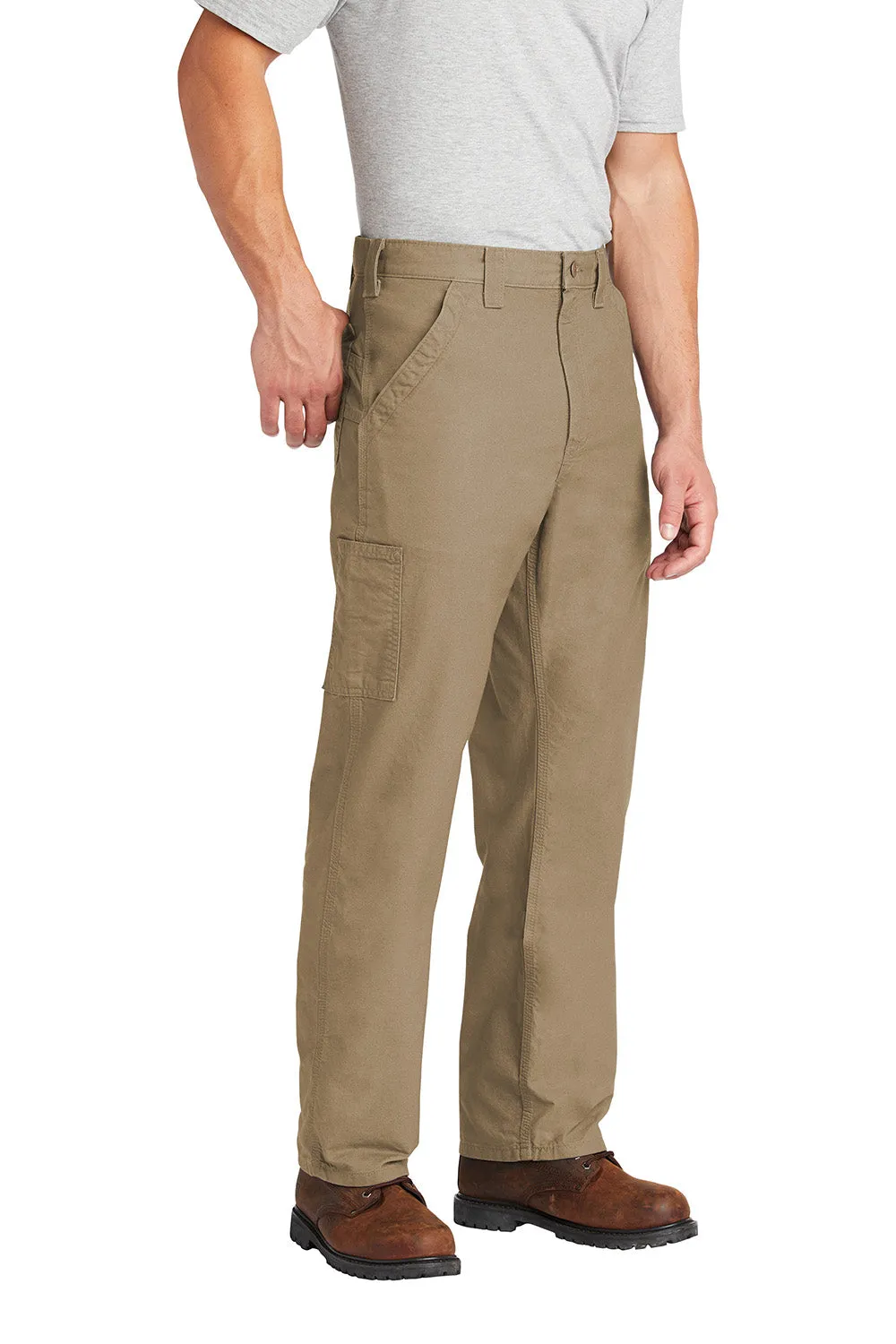 Carhartt Herren Canvas Arbeitslatzhose mit Taschen - Dunkel Khaki Braun