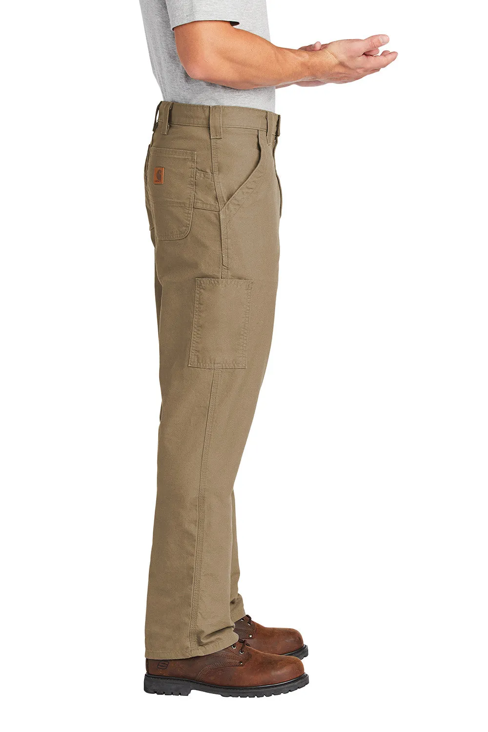 Carhartt Herren Canvas Arbeitslatzhose mit Taschen - Dunkel Khaki Braun