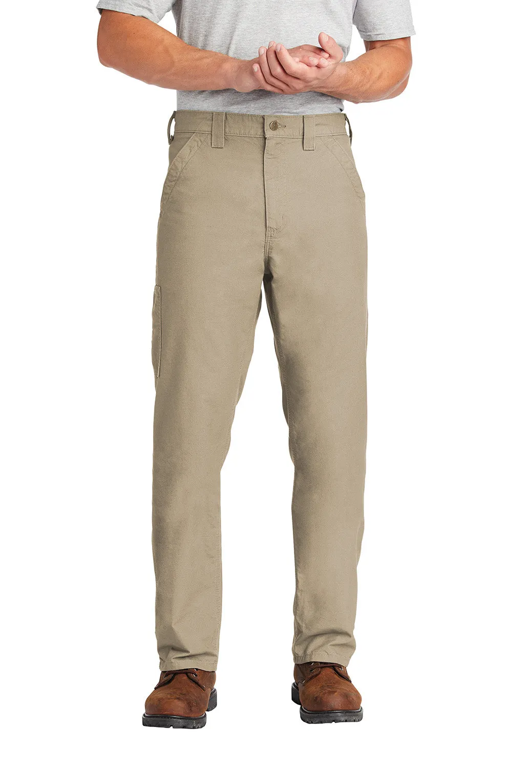 Carhartt Herren Canvas Arbeitslatzhose mit Taschen - Hellbraun