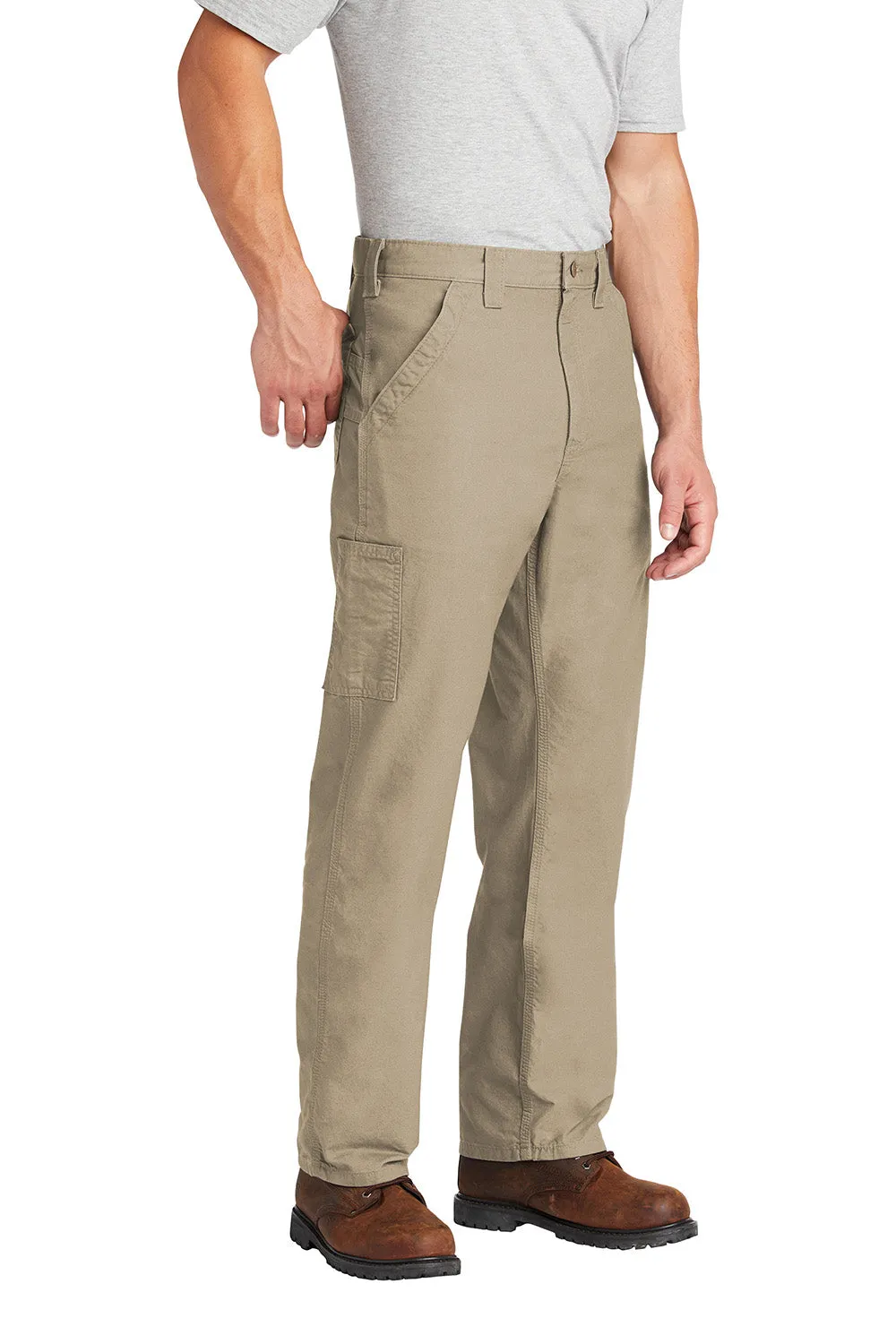 Carhartt Herren Canvas Arbeitslatzhose mit Taschen - Hellbraun
