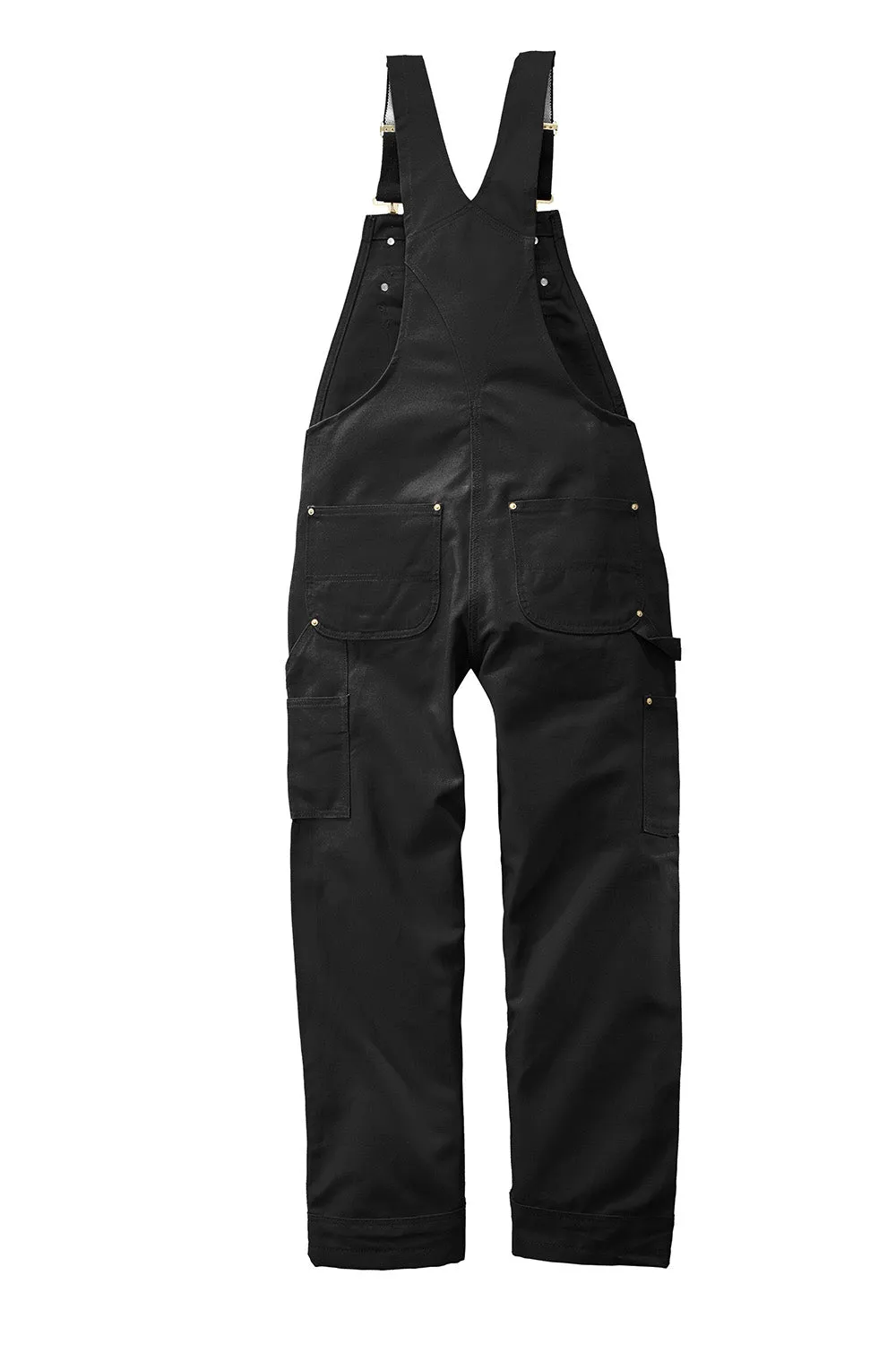 Carhartt Herren Duck ungefütterte Latzhose mit Taschen - Schwarz