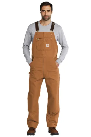 Carhartt Herren Duck Unlined Latzoverall mit Taschen - Braun