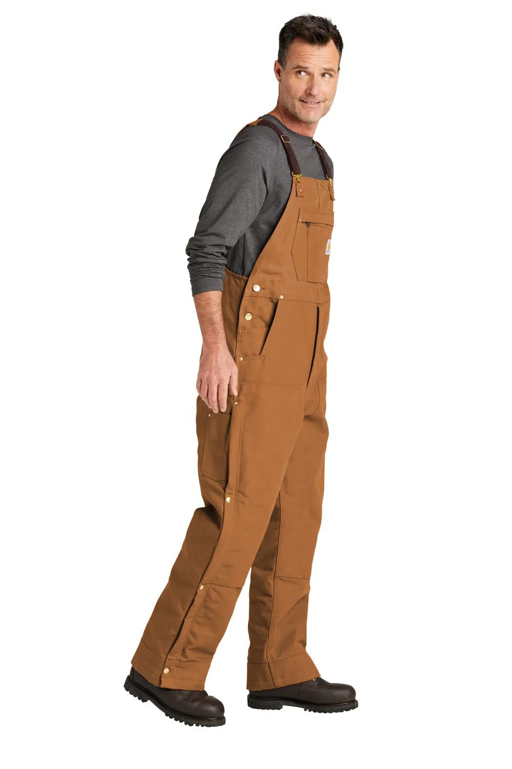 Carhartt Herren Overall mit festem Canvas, isoliert und mit Taschen - Carhartt Braun