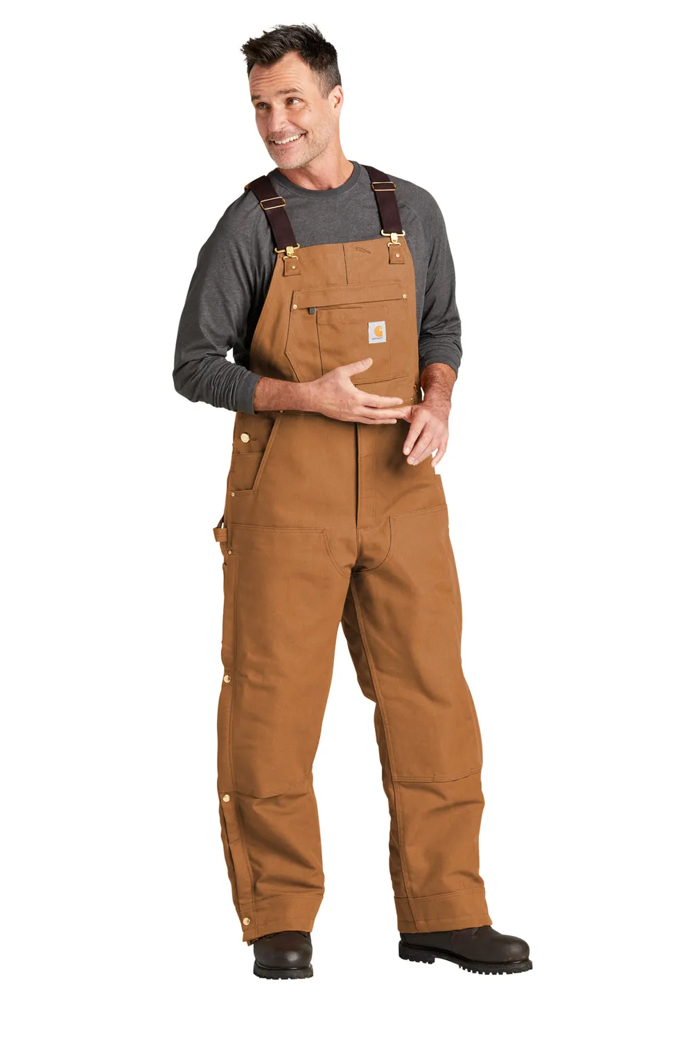 Carhartt Herren Overall mit festem Canvas, isoliert und mit Taschen - Carhartt Braun