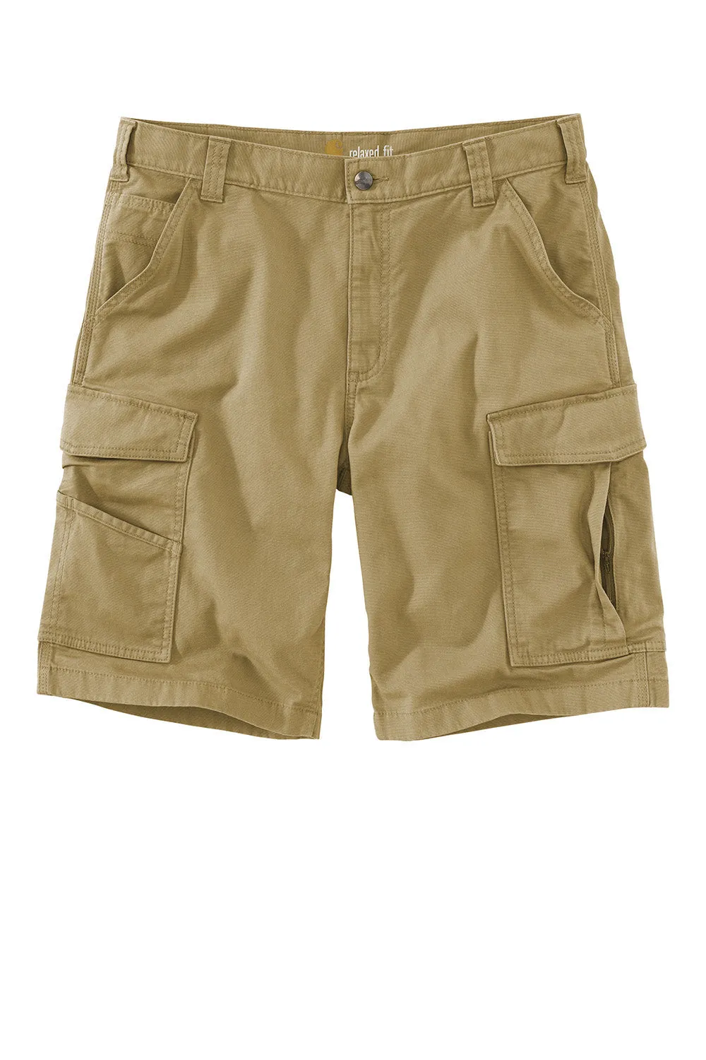 Carhartt Herren Rugged Flex Rigby Cargo Shorts mit Taschen - Dunkel Khaki Braun