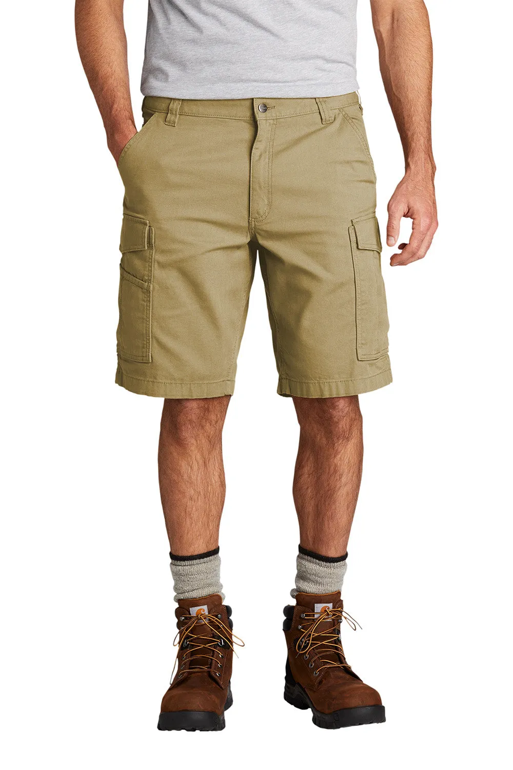 Carhartt Herren Rugged Flex Rigby Cargo Shorts mit Taschen - Dunkel Khaki Braun