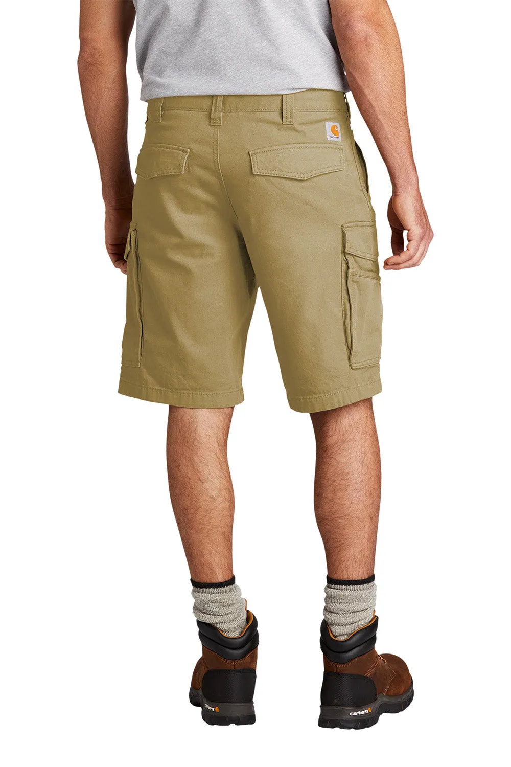 Carhartt Herren Rugged Flex Rigby Cargo Shorts mit Taschen - Dunkel Khaki Braun