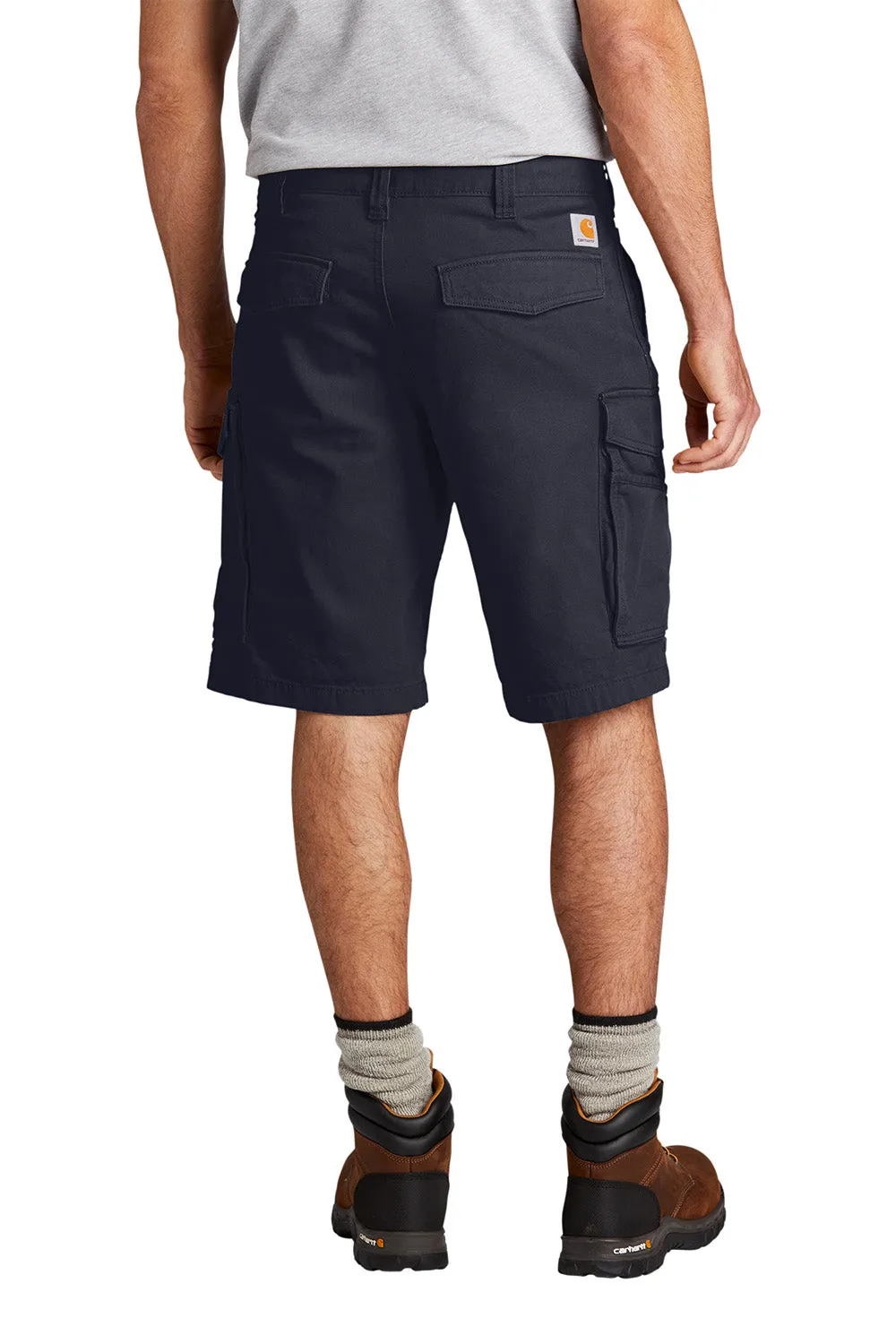 Carhartt Herren Rugged Flex Rigby Cargo Shorts mit Taschen - Marineblau