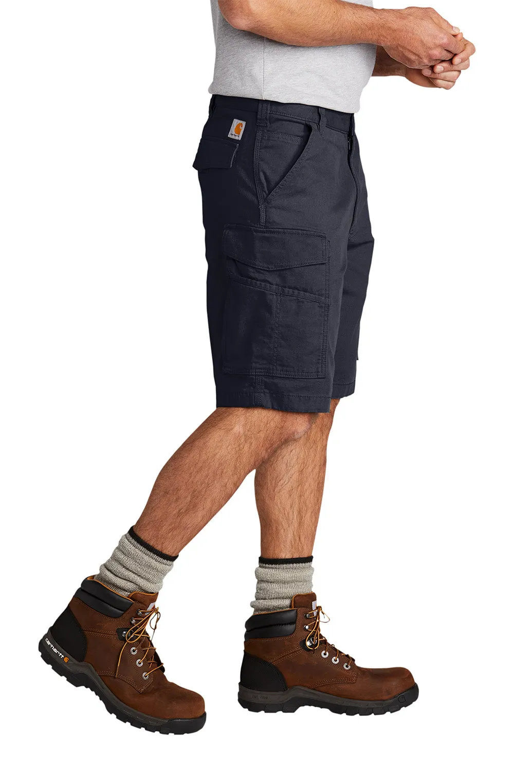Carhartt Herren Rugged Flex Rigby Cargo Shorts mit Taschen - Marineblau