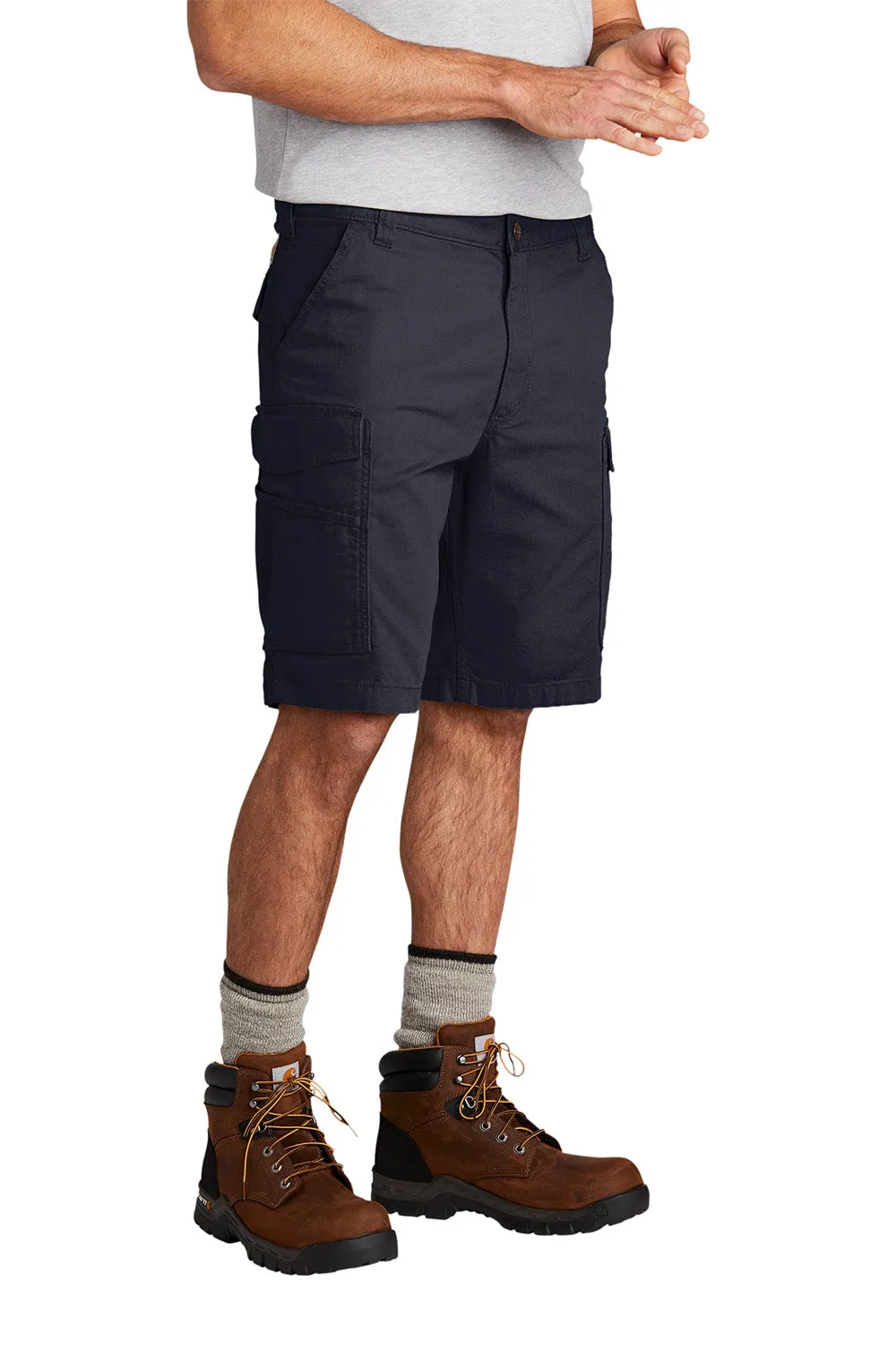 Carhartt Herren Rugged Flex Rigby Cargo Shorts mit Taschen - Marineblau