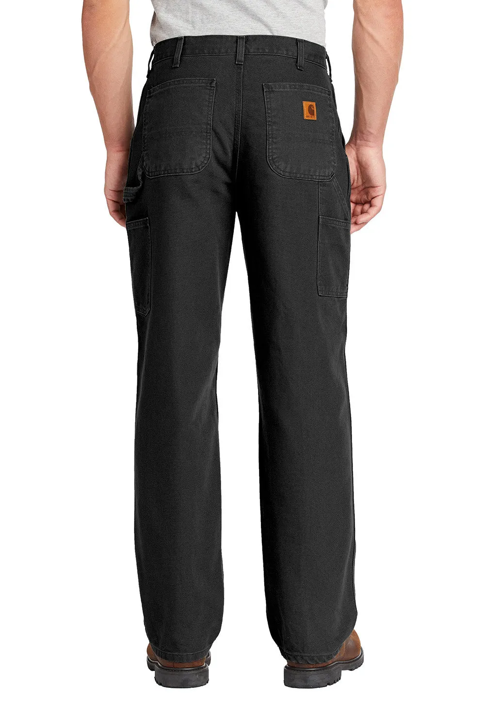Carhartt Herren Gewaschene Duck Arbeitslatzhose mit Taschen - Schwarz