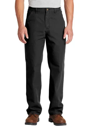 Carhartt Herren Gewaschene Duck Arbeitslatzhose mit Taschen - Schwarz