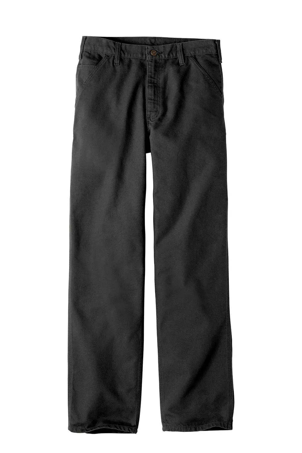 Carhartt Herren Gewaschene Duck Arbeitslatzhose mit Taschen - Schwarz