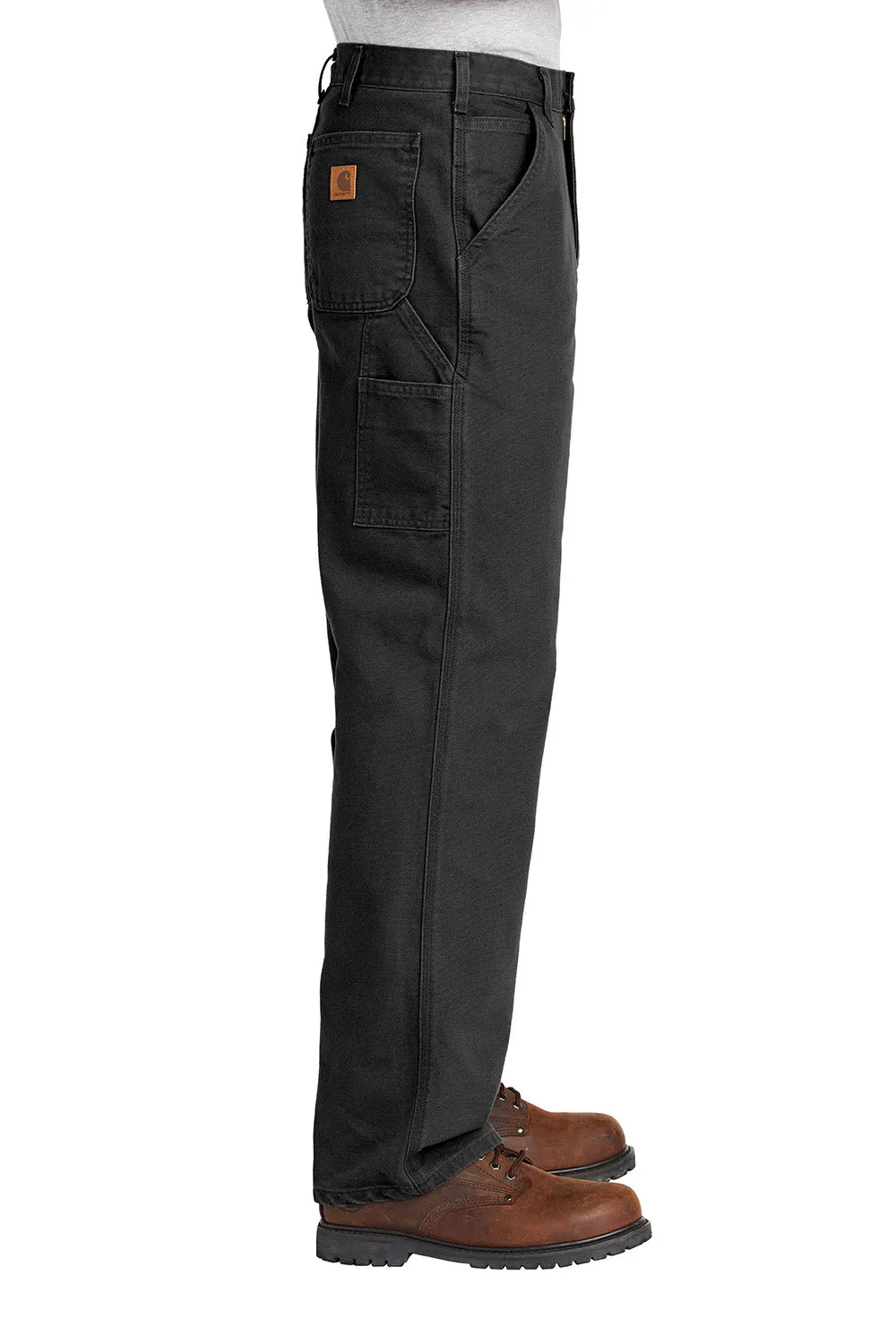 Carhartt Herren Gewaschene Duck Arbeitslatzhose mit Taschen - Schwarz