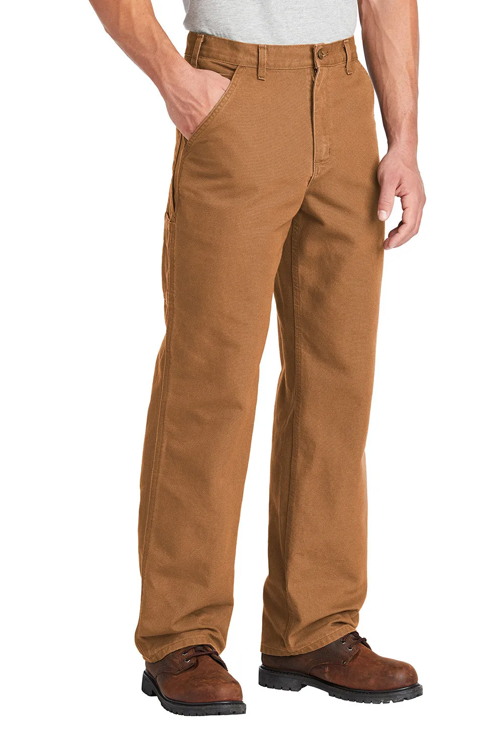 Carhartt Herren Gewaschene Duck Arbeitshose mit Taschen - Braun