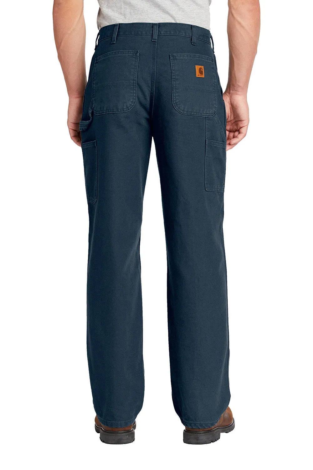 Carhartt Herren Gewaschene Duck Arbeitslatzhose mit Taschen - Mitternachtsmarineblau
