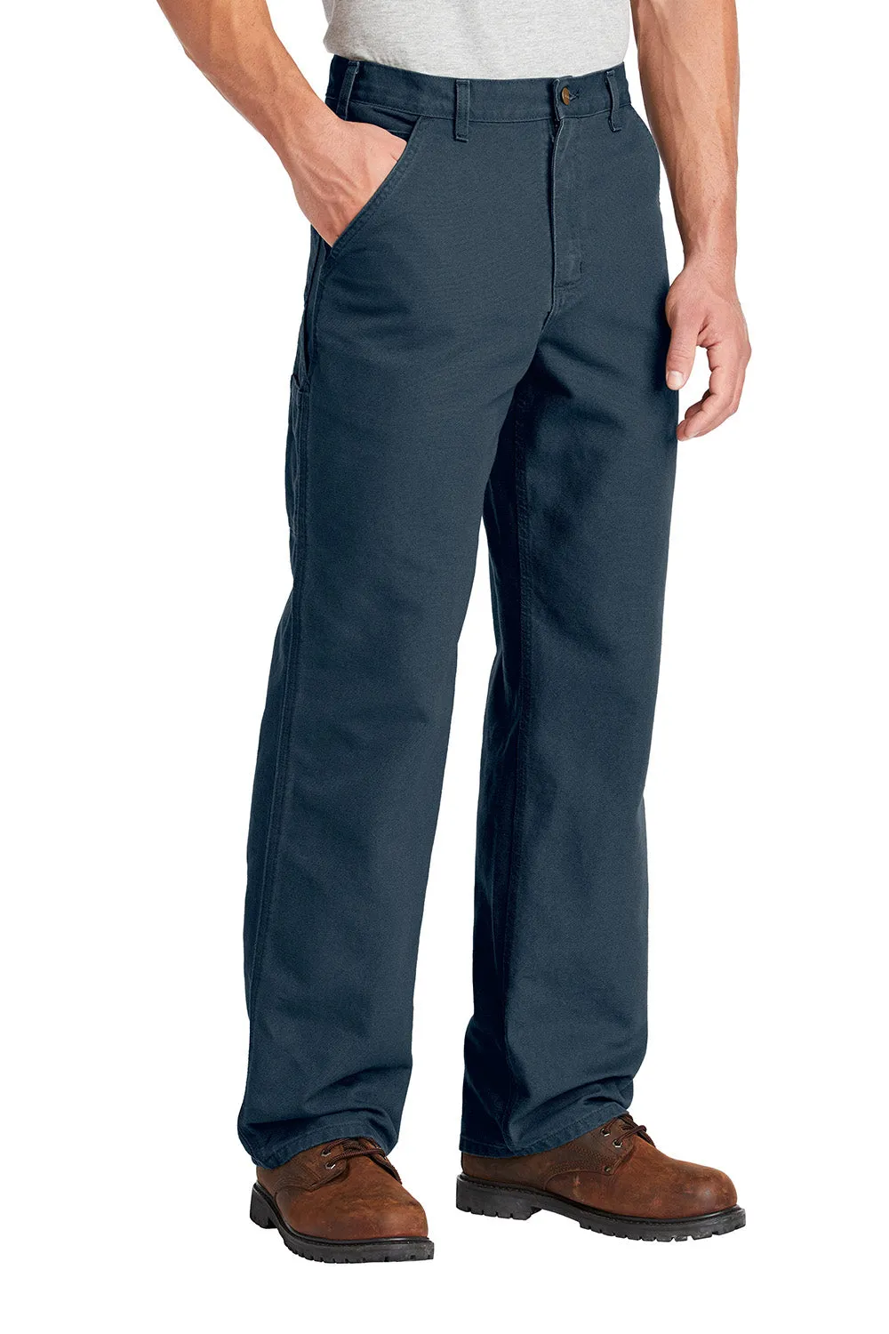 Carhartt Herren Gewaschene Duck Arbeitslatzhose mit Taschen - Mitternachtsmarineblau