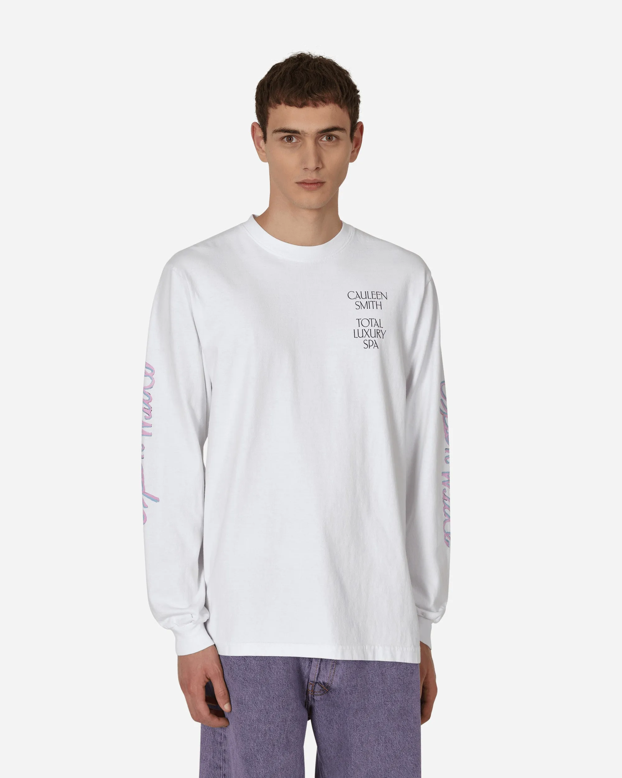 Cauleen Smith Langarm-T-Shirt Weiß mit weiter Öffnung
