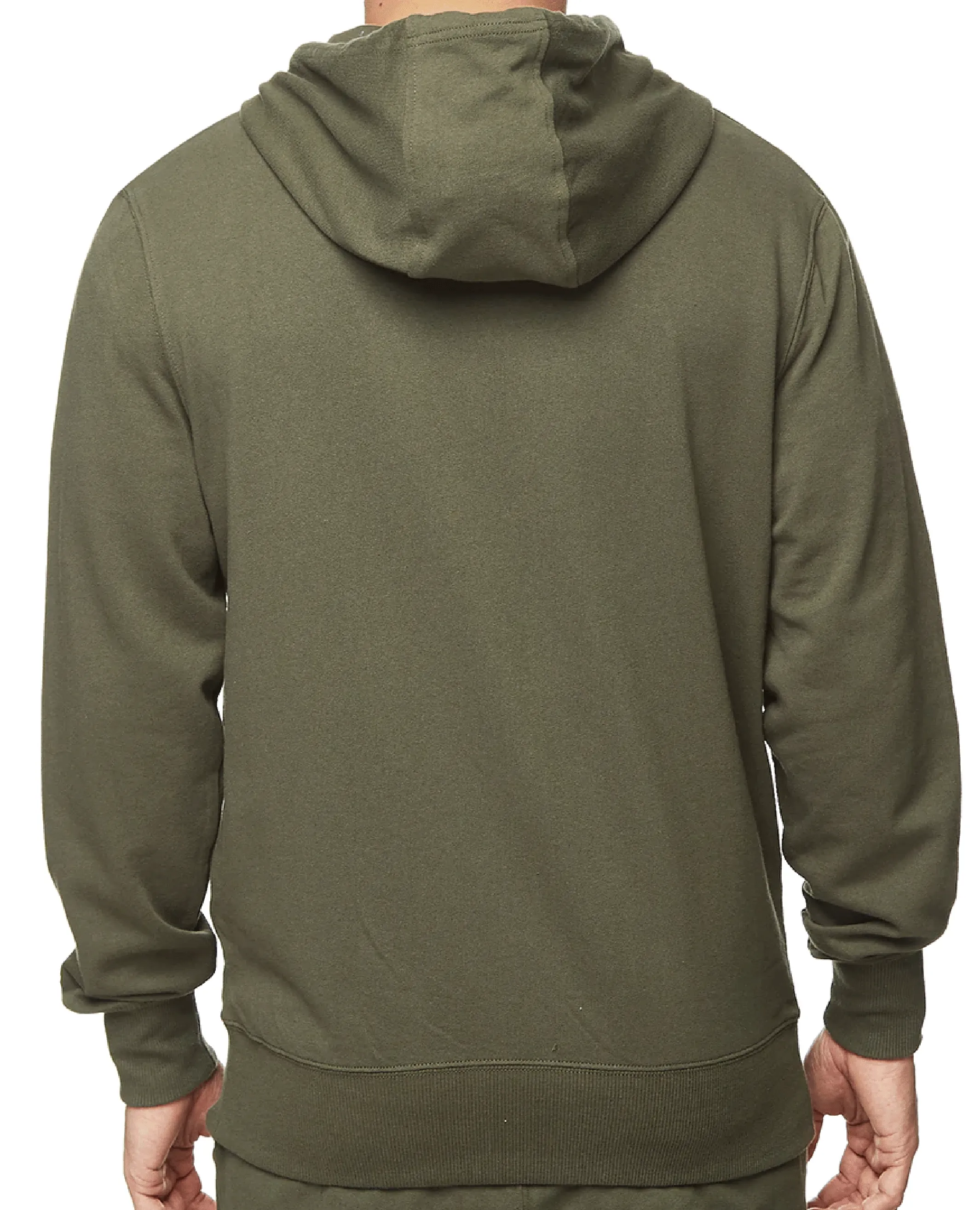 Champion C Logo Reißverschluss-Hoodie Herren Six Iron Khaki