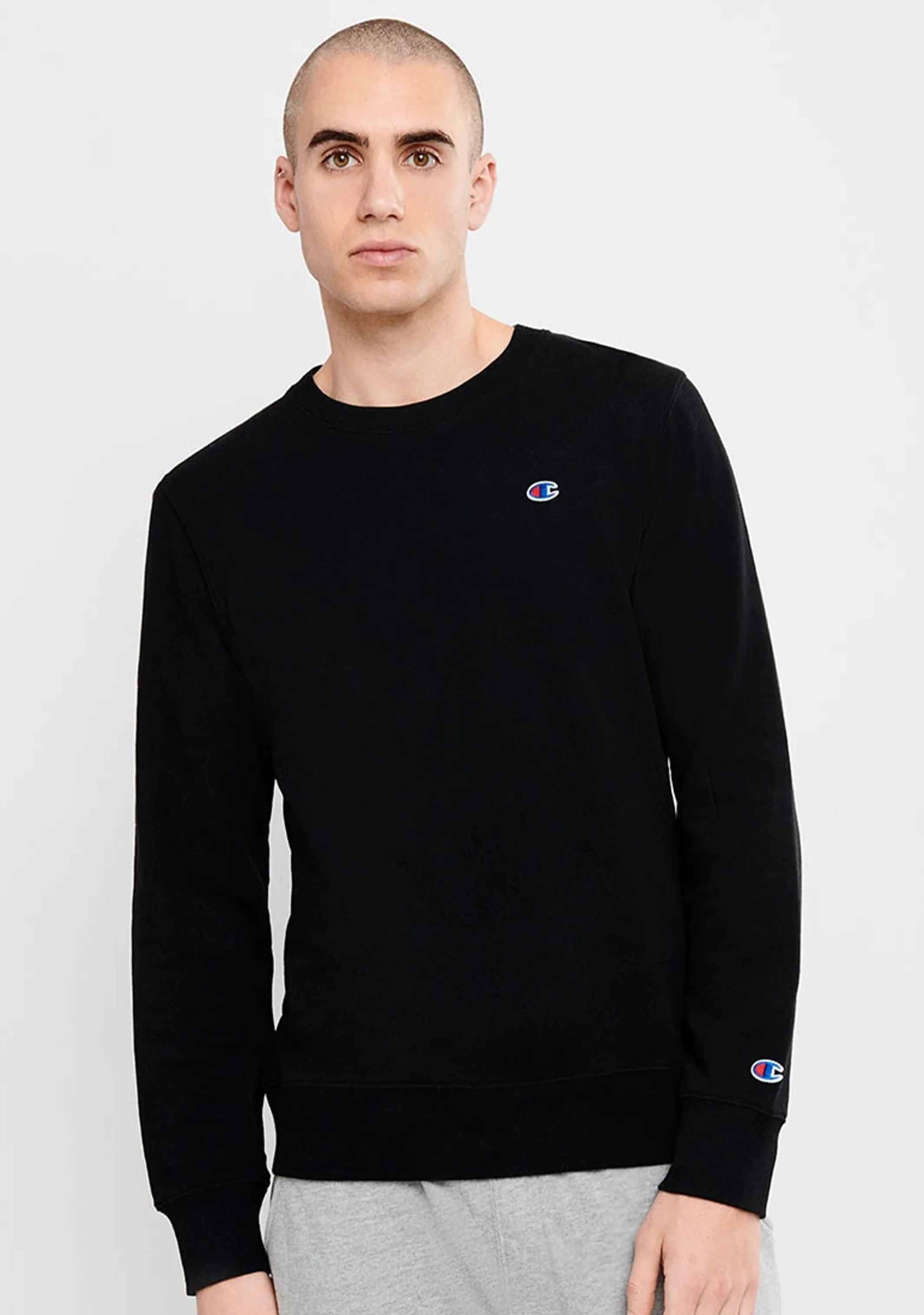 Champion Herren C Logo Crew <br> A1633H Schwarz