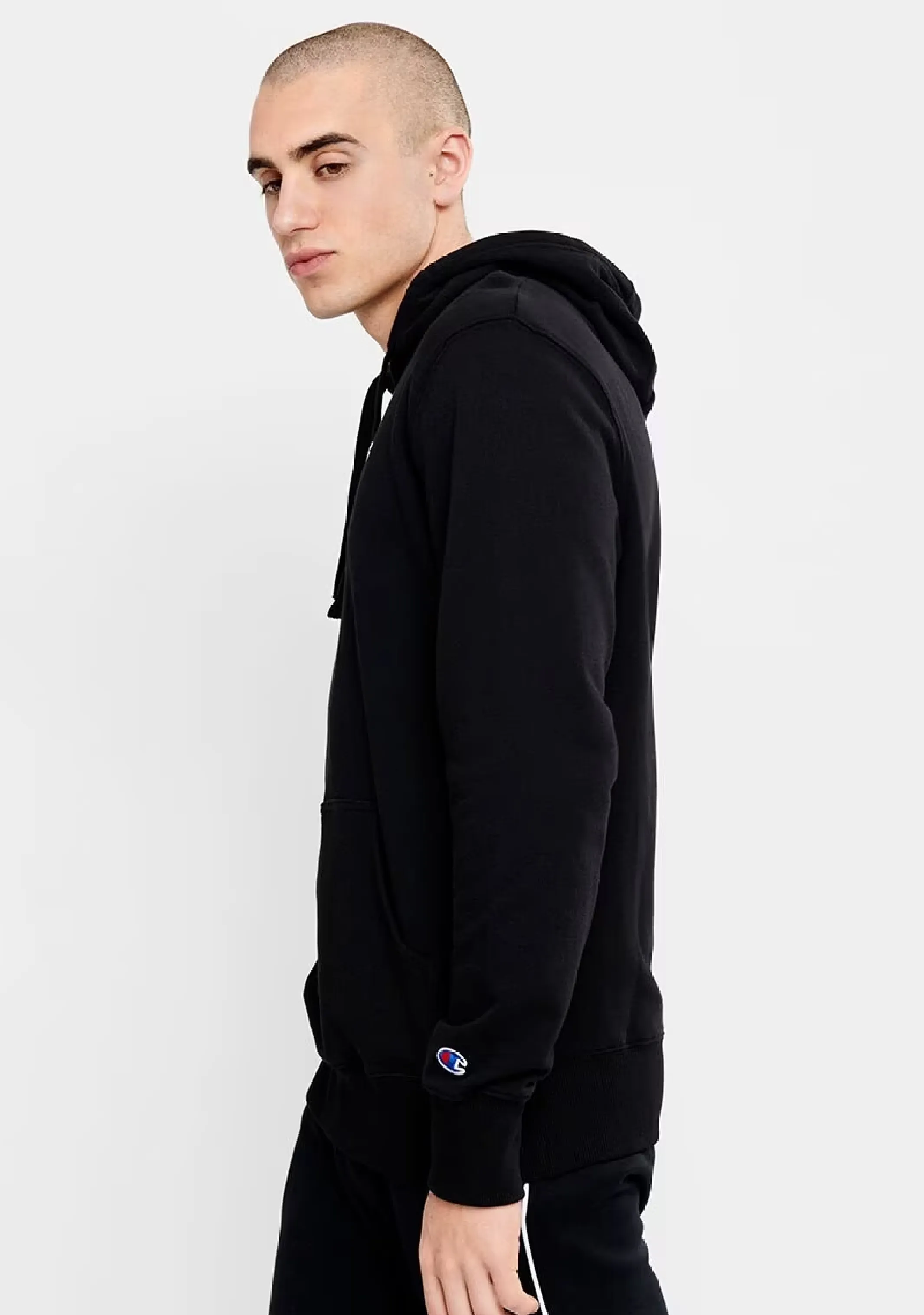 Champion Herren C Logo Hoodie <br> A1589H Schwarz