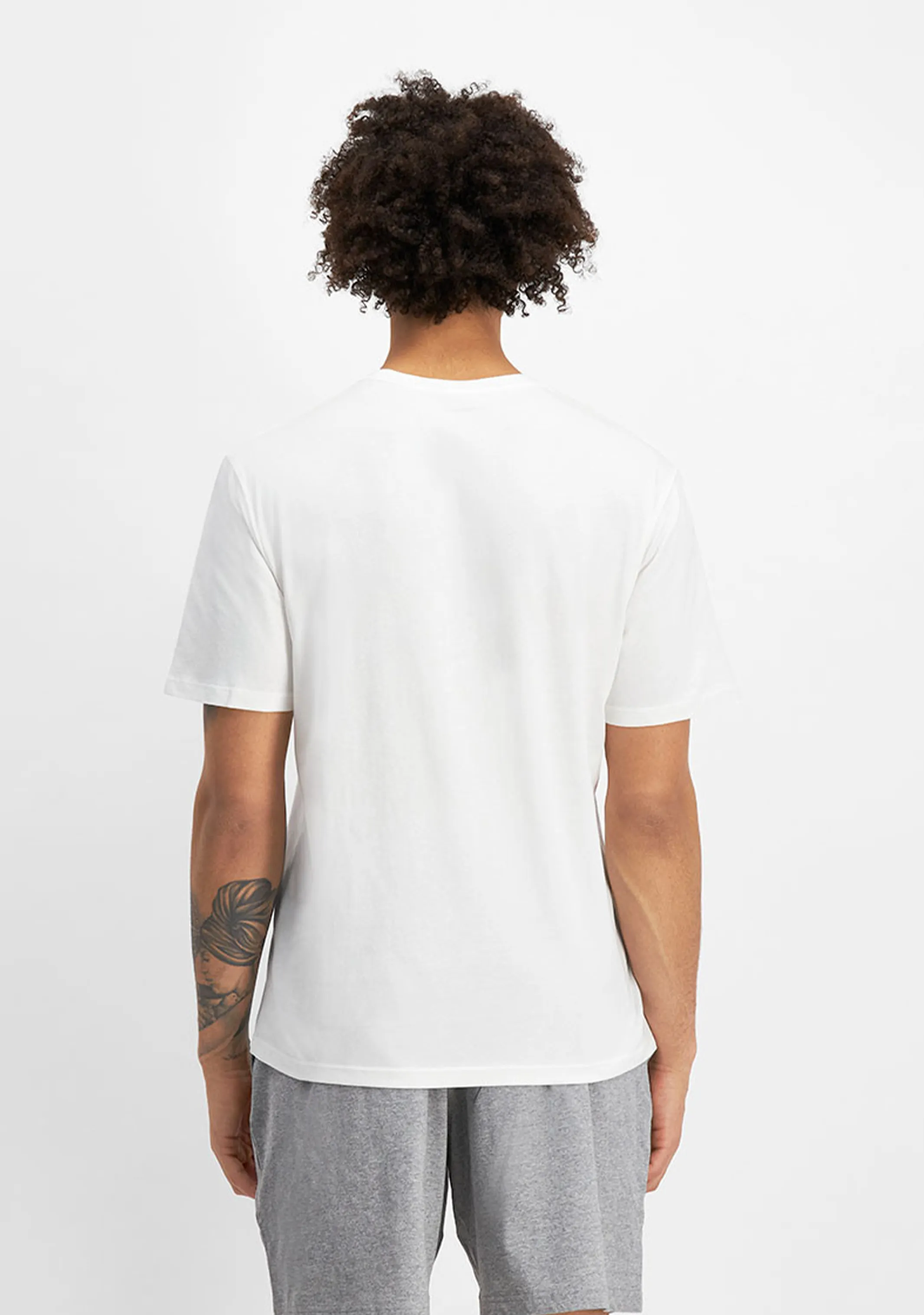 Champion Herren C Logo Kurzarm T-Shirt Weiß