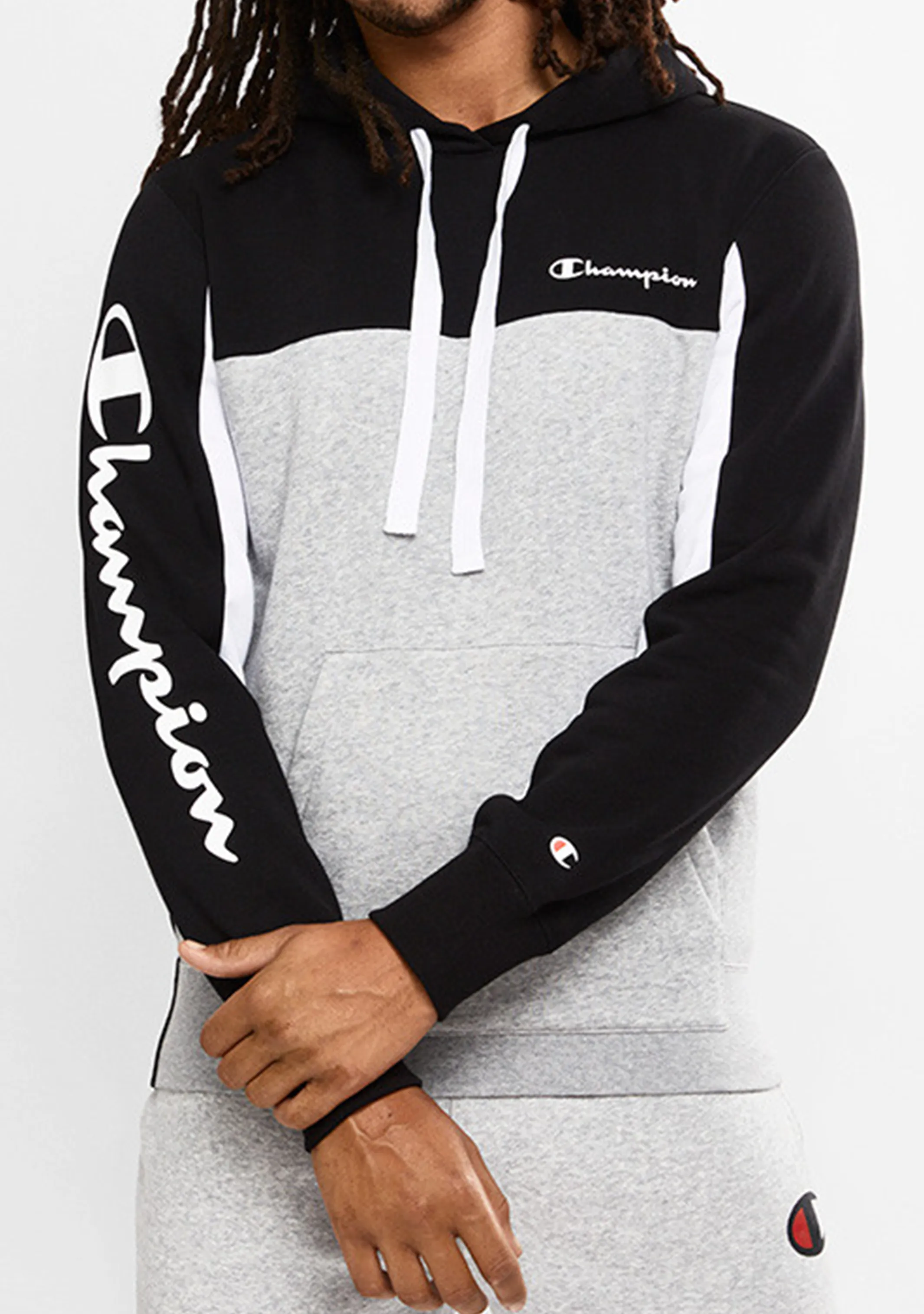 Champion Herren Colourblock Hoodie <BR> AWUAA1