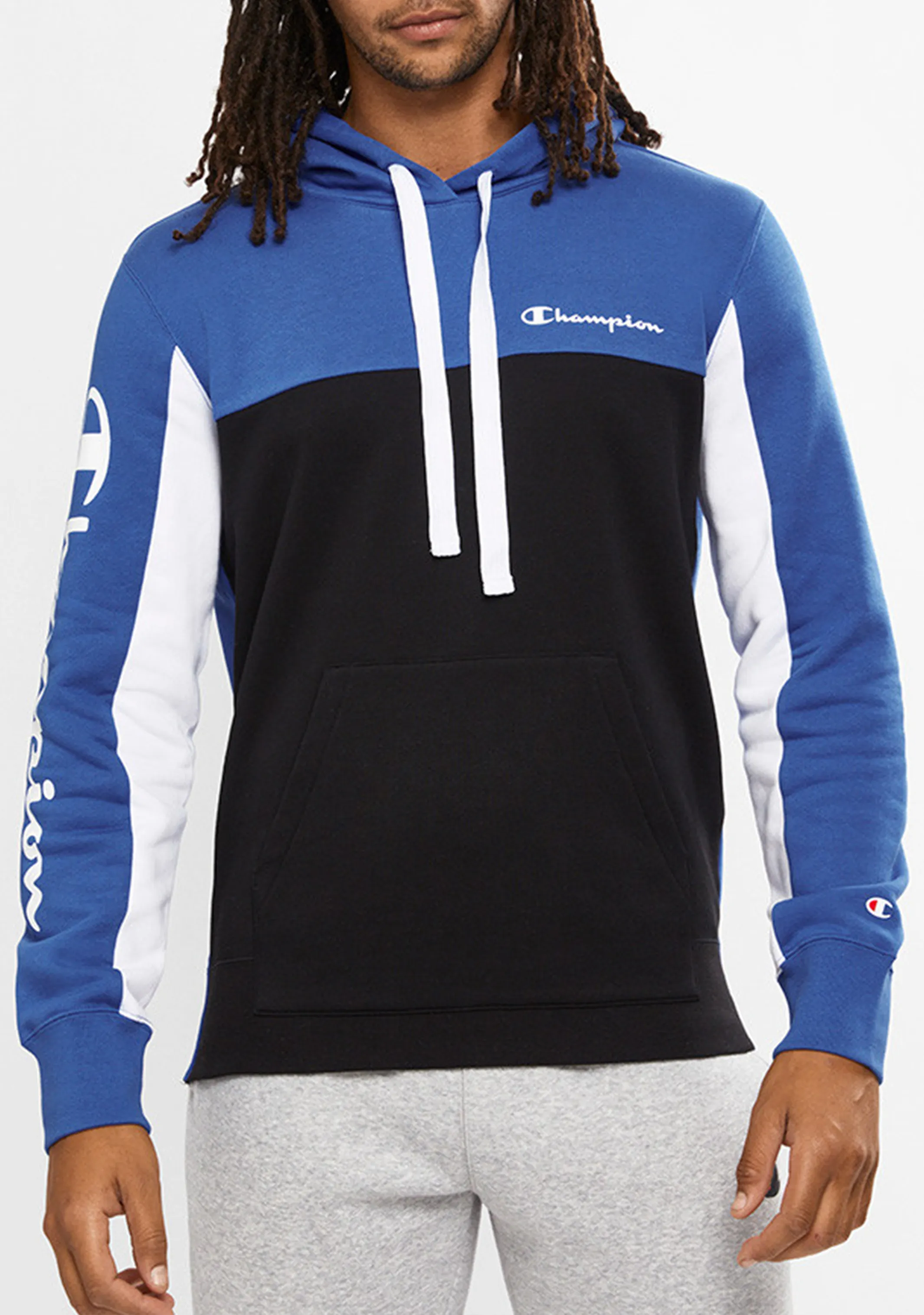 Champion Herren Colourblock Hoodie <BR> AWUAA1