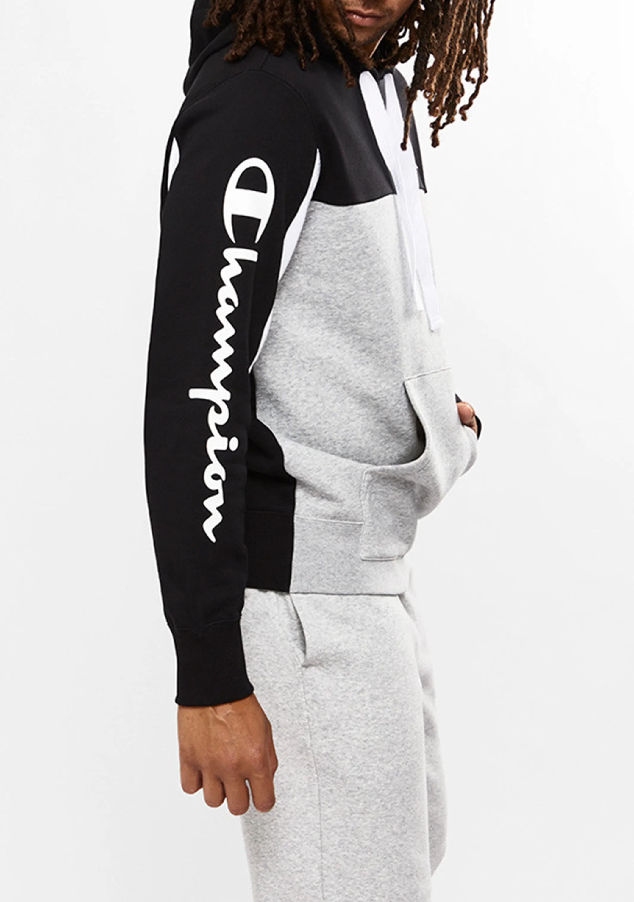 Champion Herren Colourblock Hoodie <BR> AWUAA1