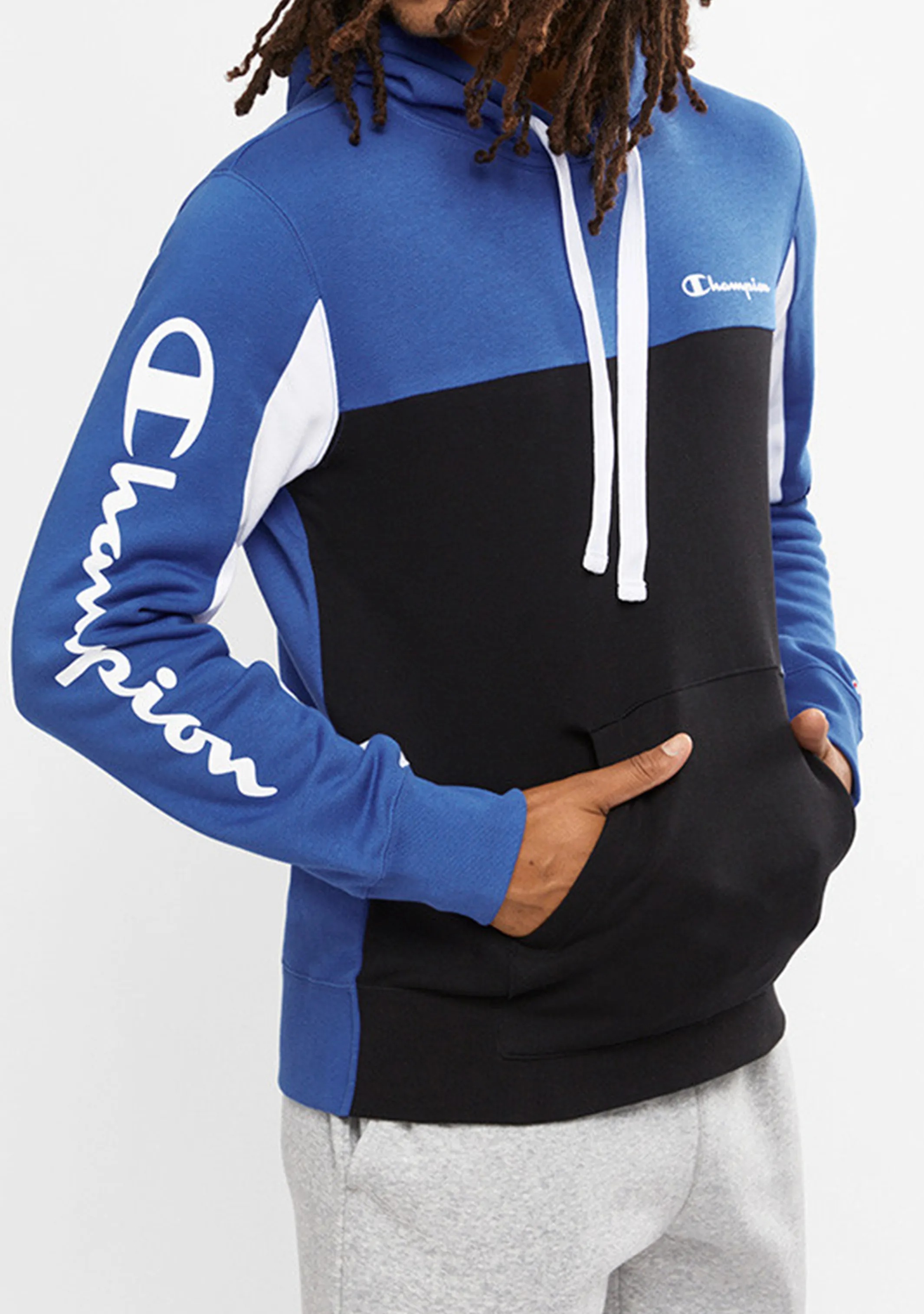 Champion Herren Colourblock Hoodie <BR> AWUAA1