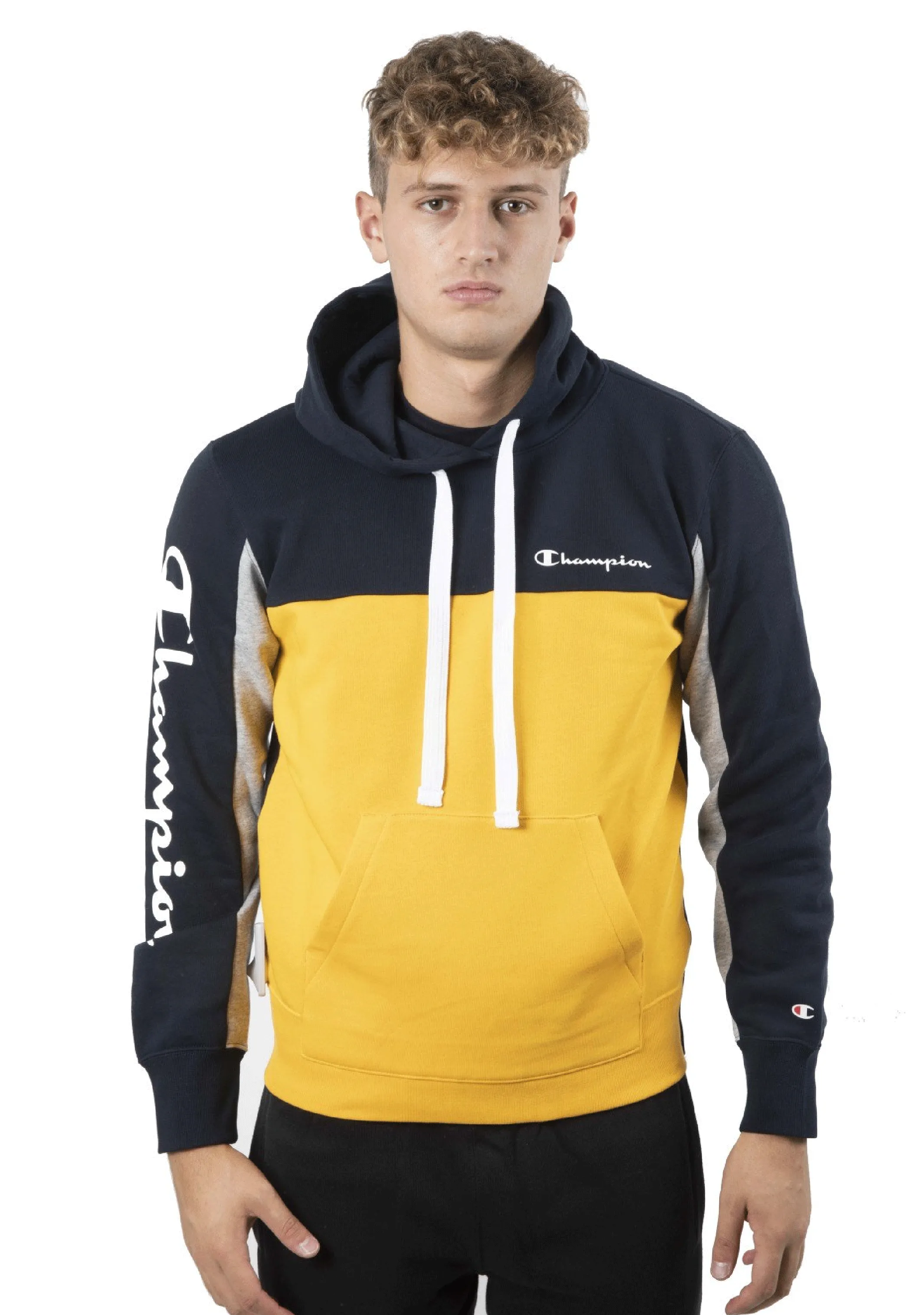 Champion Herren Colourblock Hoodie <BR> AWUAA1