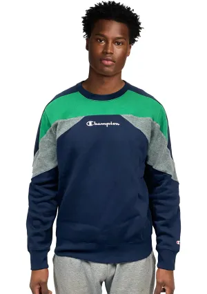 Champion Herren EU Farbblock Crew Navy <BR> AWFQA1 NVY