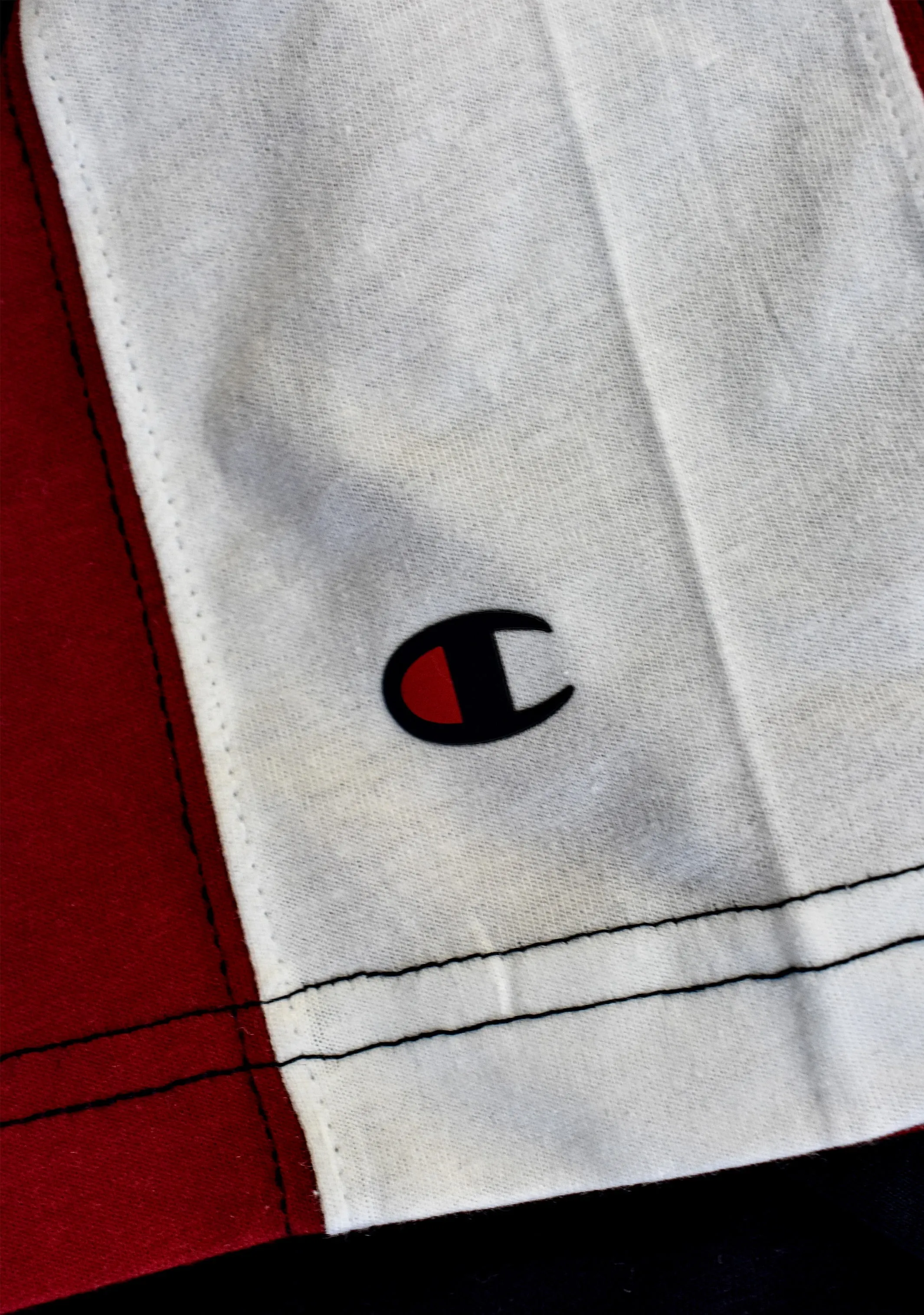 Champion Herren EU Mod Block T-Shirt Rot Marine <br> AWFMA1